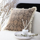 GobekUsa Boho Leaf & Geometry Tufted Cushion Cover with Tassels: Modern, Soft Woven Decor