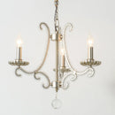 GobekUsa Crystal LED Chandelier: French Living Room Retro E14 Pendant Light for Home Decor