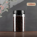 GobekUsa Glass Vacuum Sealed Coffee Beans Canister Home Kitchen Food Storage Jar