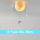 GobekUsa Astronaut Globe Ceiling Light for Kids Room - 18cm/20cm/25cm