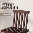 GobekUsa Bamboo Low Stool with Backrest - Portable Household Folding Mazza Chair
