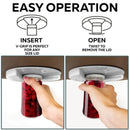GobekUsa Easy Twist Can Opener with Self-Adhesive Mount | Fast Jar & Bottle Lid Remover