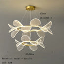 GobekUsa LED Flower Chandelier: Luxury Acrylic Pendant for Modern Living, Bedroom & Kitchen