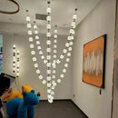 GobekUsa Elegant Pendant Lights for Duplex Building Hotel Lobby Villa Stair Lamps