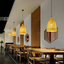 GobekUsa Bamboo Weave Pendant Lamp 30cm - Chinese Style Decor Lighting Fixtures