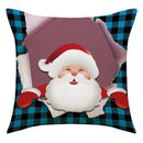 GobekUsa Christmas Pillowcase: Santa Claus Snowman Print for Living Room Sofa Decor