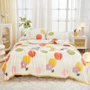 GobekUsa Cozy Flannel Plush Blanket - All Seasons Sofa Cover & Bed Sheet for Queen Double
