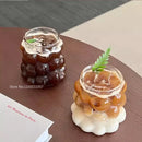 GobekUsa Heat-Resistant Grape Glass Cup Set: Transparent Drinking Cups for Coffee, Tea, Juice & Beer