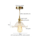 GobekUsa Green Glass LED Pendant Light Fixture - Modern Nordic Hanging Lamp