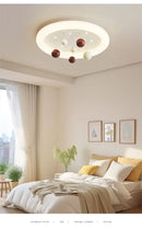 GobekUsa Kids Cloud Chandelier Light for Children's Room, Full Spectrum, Boys & Girls, Cream Style