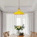 GobekUsa Blue Iron Art LED Pendant Light, Nordic Modern Style for Home and Commercial Spaces