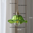 GobekUsa Clear Glass LED Pendant Light Fixture with Copper Socket for Modern Home Decor