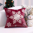 GobekUsa Christmas Tree Embroidered Cushion Cover - Festive Decor Pillow Cover