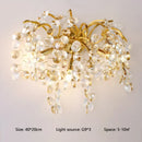 GobekUsa Crystal LED Wall Light Sconces for Living Room Bedroom, Modern Interior Wall Lamp