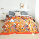 GobekUsa Cotton Leisure Blanket: Luxury Soft Blanket for Summer, Single/Double Bedspread, Sofa Towel - Nordic Home Decor