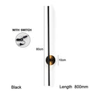 GobekUsa 360° Rotation LED Wall Lights for Sofa Background, Black Wall Sconce Fixtures