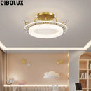 GobekUsa Kids' Room Ceiling Light in Gold Pink Blue for Bedroom and Living Room