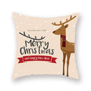 GobekUsa Christmas Santa Elk Pillowcase 45x45cm for Sofa Chair Decor