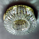 GobekUsa Crystal Glass Round Ceiling Chandelier: Luxury Modern LED Indoor Lighting for Home Decor