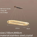 GobekUsa Crystal LED Chandelier: Modern Luxury Lighting for Living & Dining Room