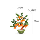 GobekUsa Jade Kumquat Tangerine Tree Bonsai: Handmade Chinese Decor Ornaments