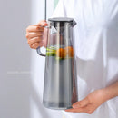 GobekUsa Gray Glass Water Pitcher with Handle Large-capacity Tea Pot Juice Jug