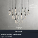 GobekUsa Crystal Ceiling Pendant Lights for Dining Room, Luxury Designer Foyer Decor Lighting