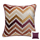 GobekUsa Geometric Chenille Flocking Cushion Cover: Grey-Beige Home Decor Pillow Case