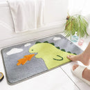 GobekUsa Cartoon Animal Bathroom Carpet - Non-slip Absorbent Soft Bath Rug