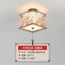 GobekUsa Lotus Chinese Chandelier Ceiling Lamp Simple Corridor Painting LED Lighting