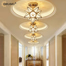 GobekUsa Crystal Glass Nordic LED Chandelier for Modern Indoor Lighting