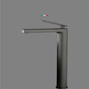 GobekUsa Gun Gray Waterfall Basin Faucet - Brass Hot Cold Sink Faucet