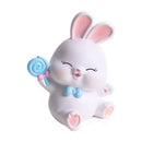 GobekUsa Cute Bunny Figurine Sculpture for Home Decor - Modern, Chubby Rabbit Art Ornament