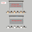 GobekUsa Industrial Kitchen Island Chandelier Light for Living Room Dining Pendant Lamps E27