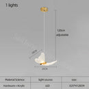 GobekUsa Golden Butterfly LED Chandelier: Modern Nordic Stylish Interior Lighting for Living Room, Bedroom & Kitchen.