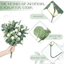 GobekUsa 30pcs Artificial Flower Plants Green Stem Combo for DIY Bouquet & Event Decor