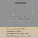 GobekUsa Butterfly Chandelier: Modern Minimalist Pendant Lamp for Dining Room, Study, Bar