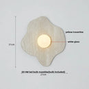 GobekUsa Green Marble Stone LED Wall Sconce Lighting for Bedroom and Hallway