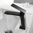 GobekUsa Black Bathroom Basin Faucet Mixer Tap Deck Mounted Hot Cold Torneira Banheiro