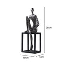 GobekUsa Abstract Thinkers Sculpture: Decorative Figurines for Home Furnishings