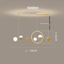 GobekUsa LED Long Strip Pendant Light: Nordic Minimalist Design for Living Room, Restaurant, Bar