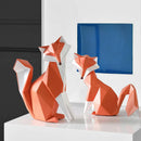 GobekUsa Fox Figurine Resin Art Sculpture for Modern Home Decor and Gifts
