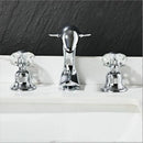 GobekUsa Gold Basin Faucet: Brass Nickel Dolphin Bathroom Sink Faucet, 3 Hole Widespread