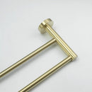 GobekUsa Brushed Gold Bath Hardware Set: Paper Holder, Towel Bar, Robe Hook - Wall Mount Bathroom Accessories