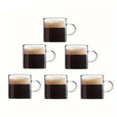 GobekUsa 6PCS Glass Espresso Cups - 120ML 4OZ
