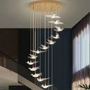 GobekUsa Bird Design LED Chandelier for Luxury Living Room and Restaurant