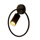 GobekUsa LED Gold Round Ring Wall Lamp Ceiling Light for Bedroom Wall Sconce