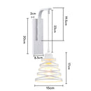 GobekUsa Iron Wood LED Wall Lamp for Indoor Home Decoration