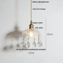 GobekUsa Clear Glass LED Pendant Lights for Home Decor and Lighting