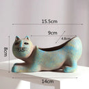 GobekUsa Cat Succulent Plant Pot - Cute Cartoon Animal Design for Home Decor